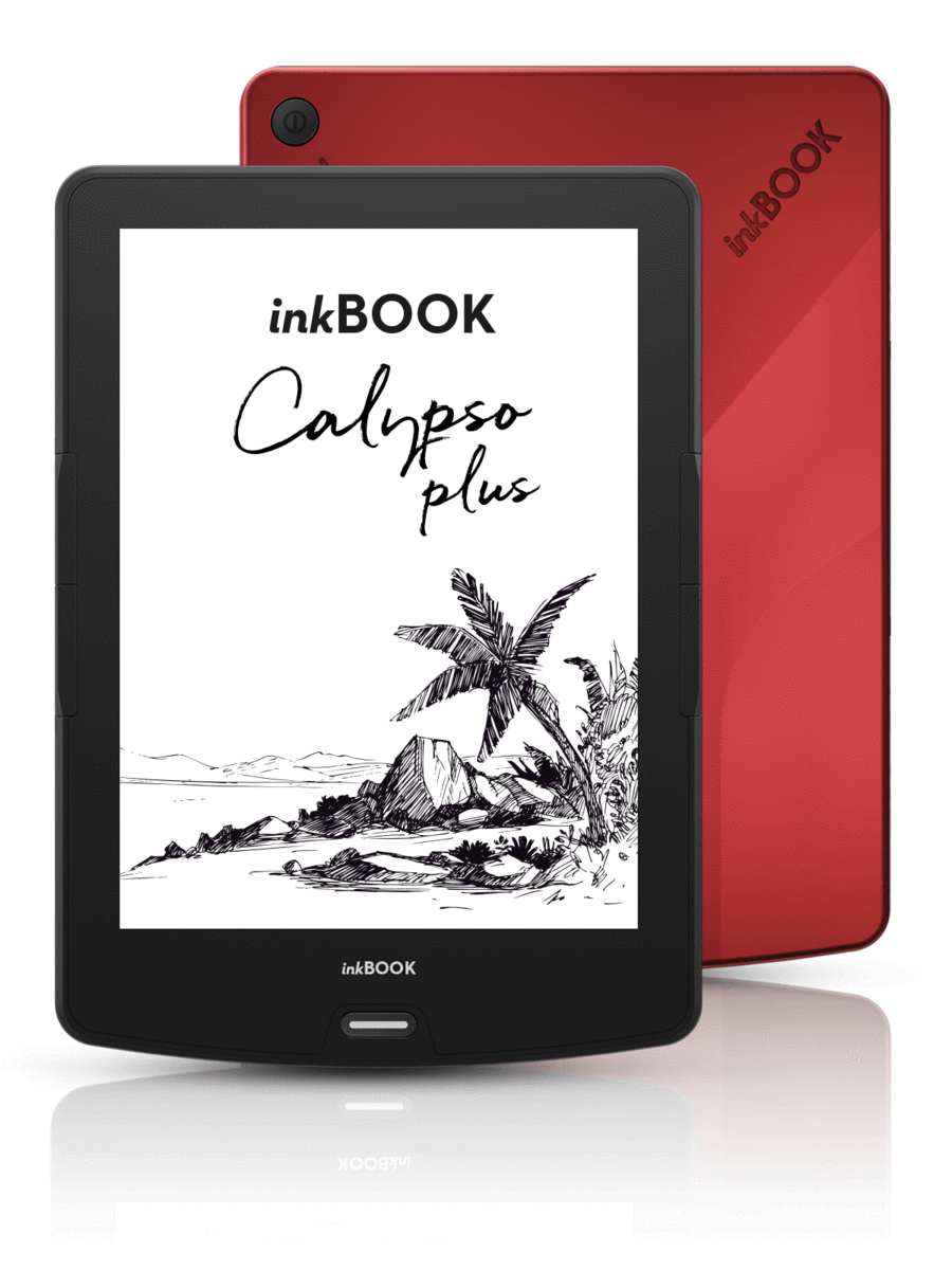 E-bralnik Inkbook Calypso - rdeč: fotografija
